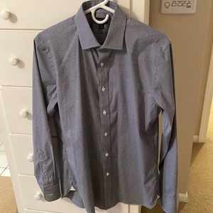 Men’s NWOT JCrew Ludlow Slim Fit Shirt-Navy and White Checked